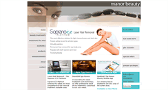 Desktop Screenshot of manorbeauty.co.uk